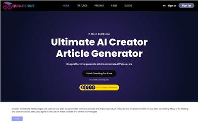 QuillGenius AI Copywriting Tool