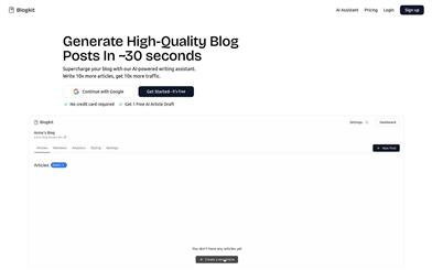 Blogkit AI Writer