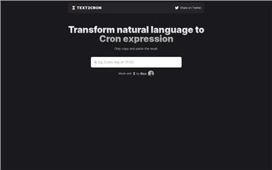 TEXT2CRON