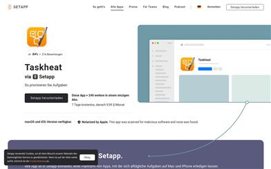 Taskheat on Setapp