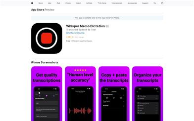 Whisper Memo Dictation