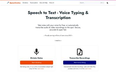 Speechnotes