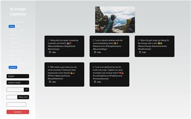 AI Image Captions
