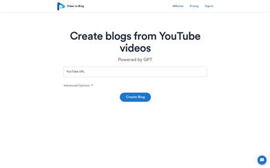 Video to Blog