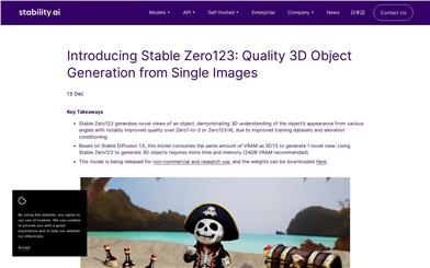 Stable Zero123