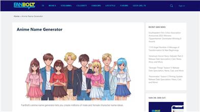 Anime Name Generator