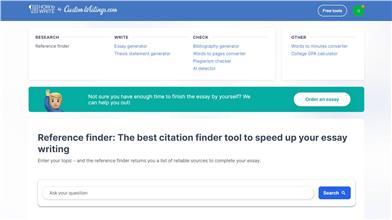 Reference Finder by Custom Writings