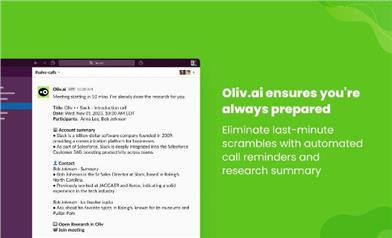 Oliv.ai - Your AI Companion for Sales Success