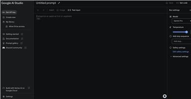 Google AI Studio