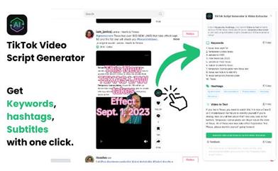 TikTok AI Script Generator & Voice to Text