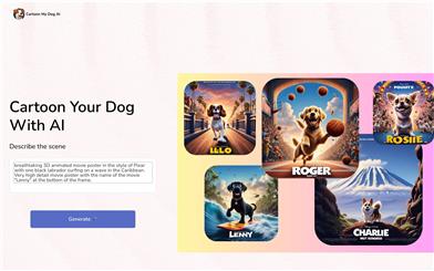 AIであなたの愛犬を30秒でカートゥーン化