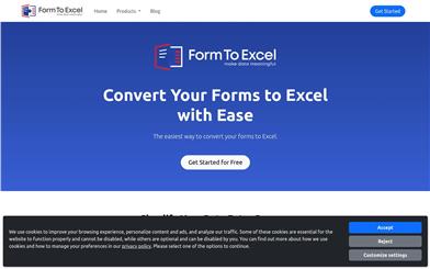 formtoexcel.com