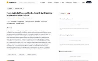 Audio to Photoreal Embodiment