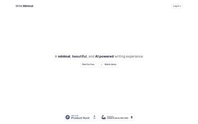 Write Minimal
