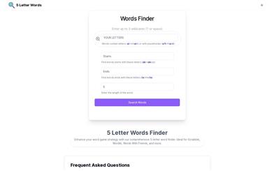 5 Letter Words
