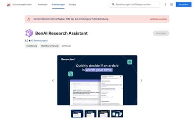BenAI Research Assistant