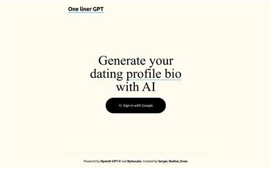 One liner GPT