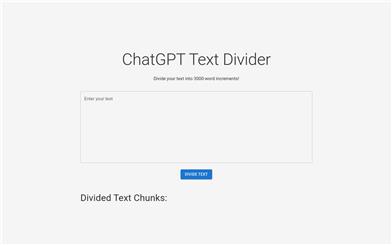 ChatGPT Text Divider