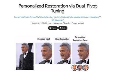 Personalized Restoration via Dual-Pivot Tuning