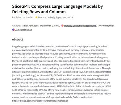 SliceGPT