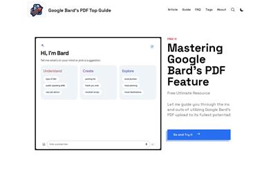 Google Bard PDF 完全マスターガイド