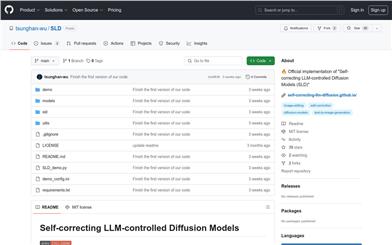 SLD (Self-correcting LLM-controlled Diffusion Models)