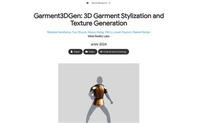 Garment3DGen