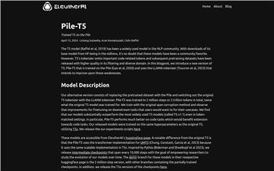 Pile-T5