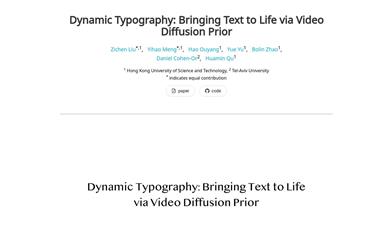 Dynamic Typography