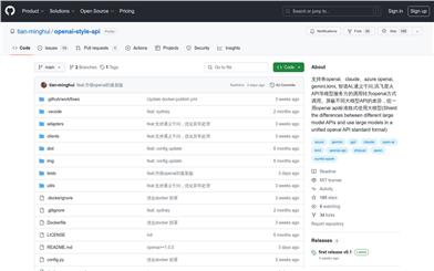 openaiスタイルAPI