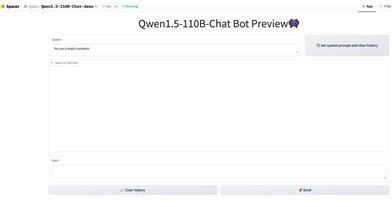 Qwen1.5 110B Chat Demo