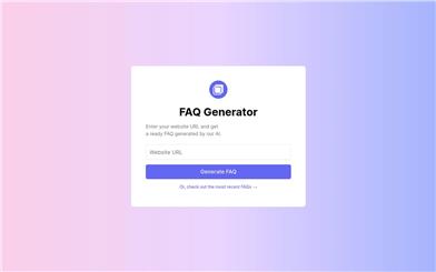 FAQ Generator