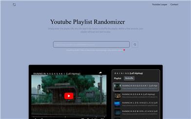 Youtube Playlist Randomizer
