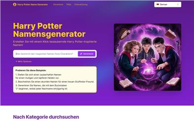 Harry Potter Name Generator