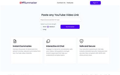 YTSummarizer.io