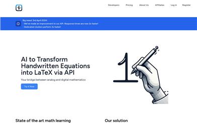 Math Handwriting API