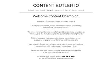 Content Butler IO
