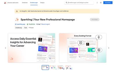 Sparkling | Your New Professional Homepage