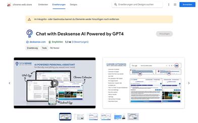 Chat with Desksense AI Powered by GPT4