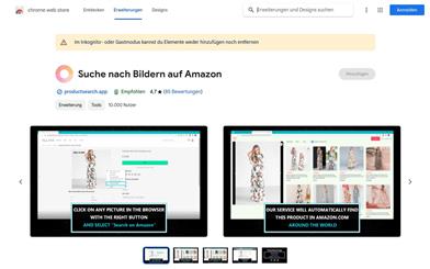 Search by image on Amazon
