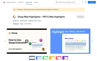 Glasp Web Highlighter