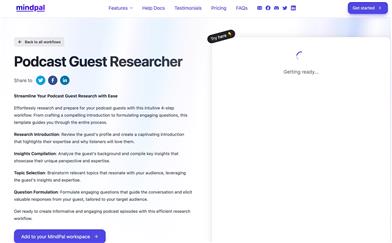 Podcast Guest Researcher