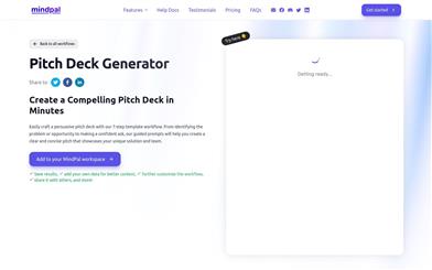 Pitch Deck Generator
