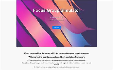 Focus Group Simulator