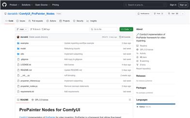 ComfyUI ProPainter Nodes