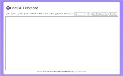 ChatGPT Notepad