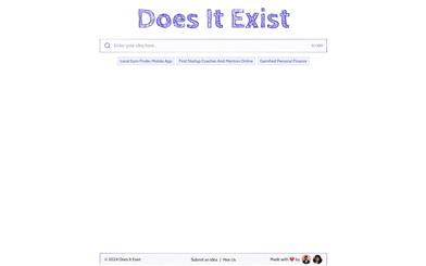 Does It Exist