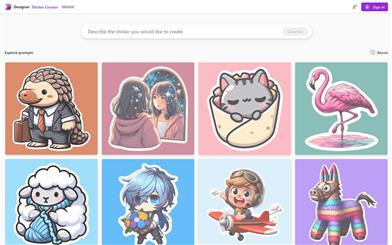Microsoft Designer Sticker Creator