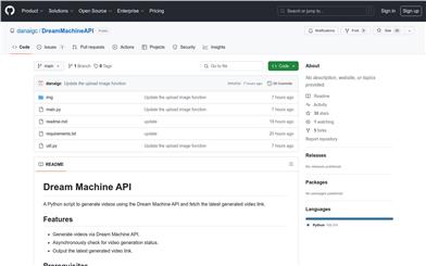 Dream Machine API.io