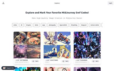 Midjourney Srefコードライブラリ